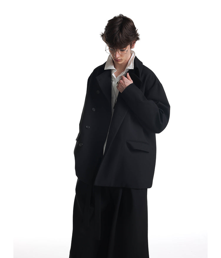 Minimalist silhouette casual jacket