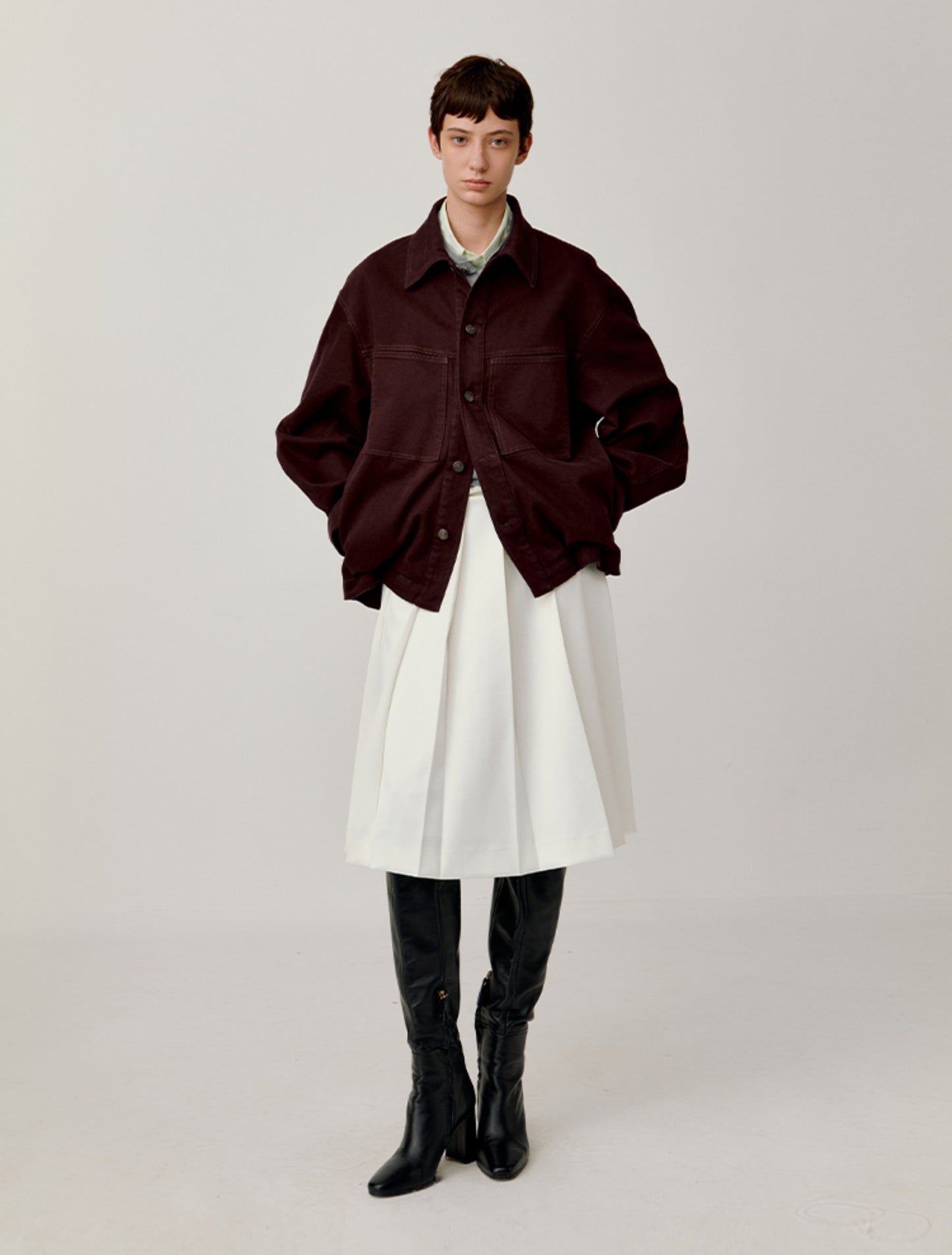 Patch Pocket Loose Jacket