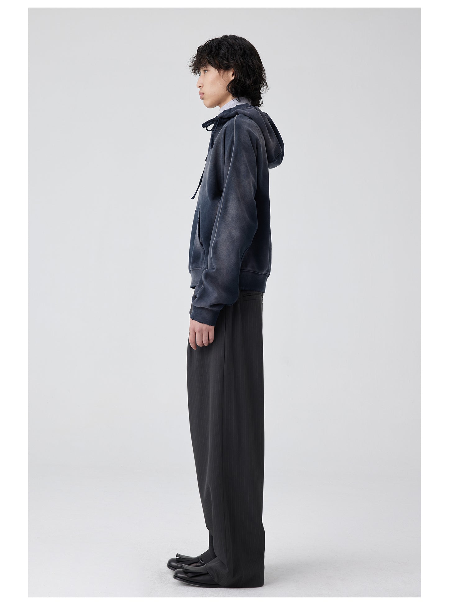 Logo Waistband Pleated Pants