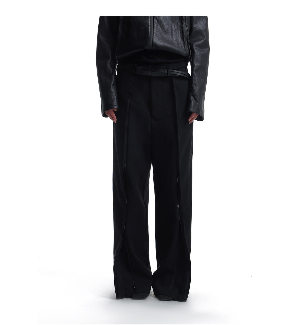 Casual Pants with Three Adjustable Zippers