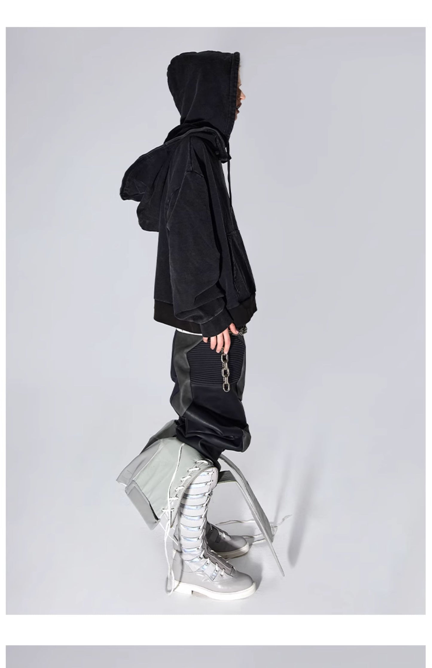 Double Layer Hooded Sweatshirt