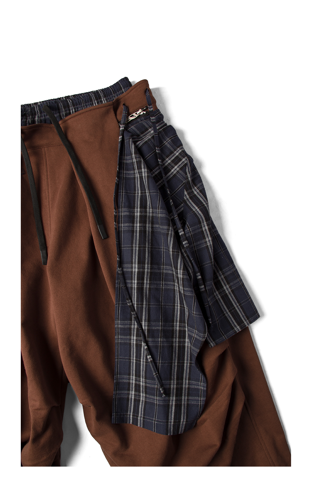 Double-Waistband Casual Pants