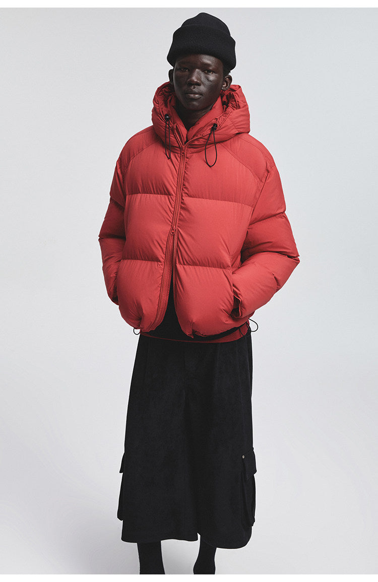 Waterproof Nylon Hooded Down Jacket