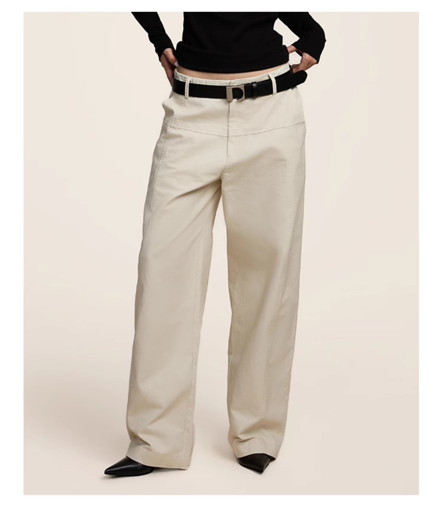 Basic loose-fitting casual pants