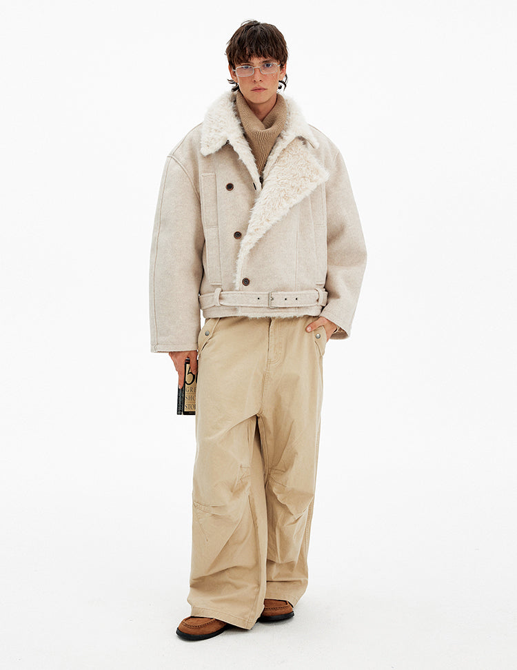 Double-breasted padded jacket