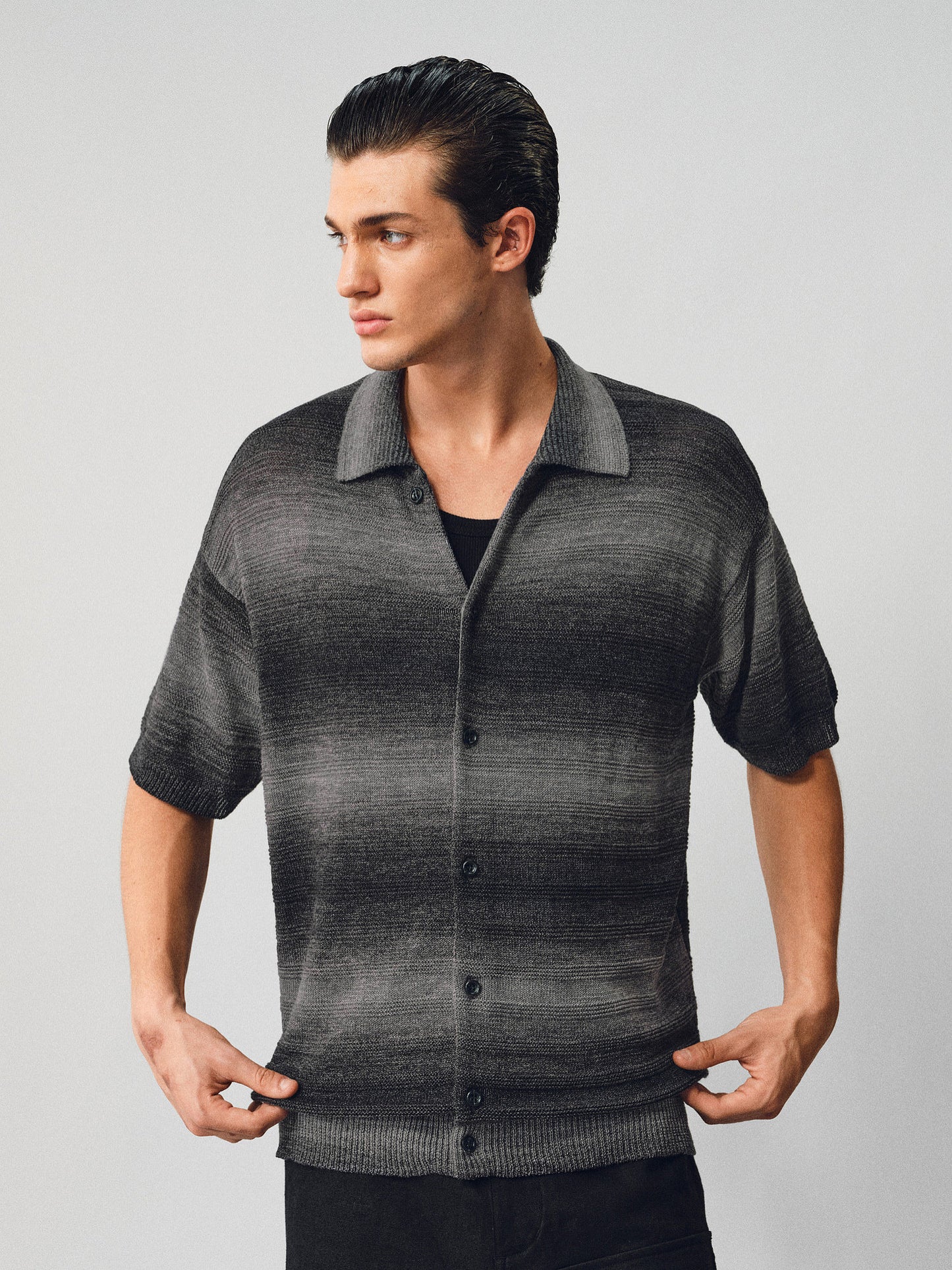 Washi Yarn Knit Shirt