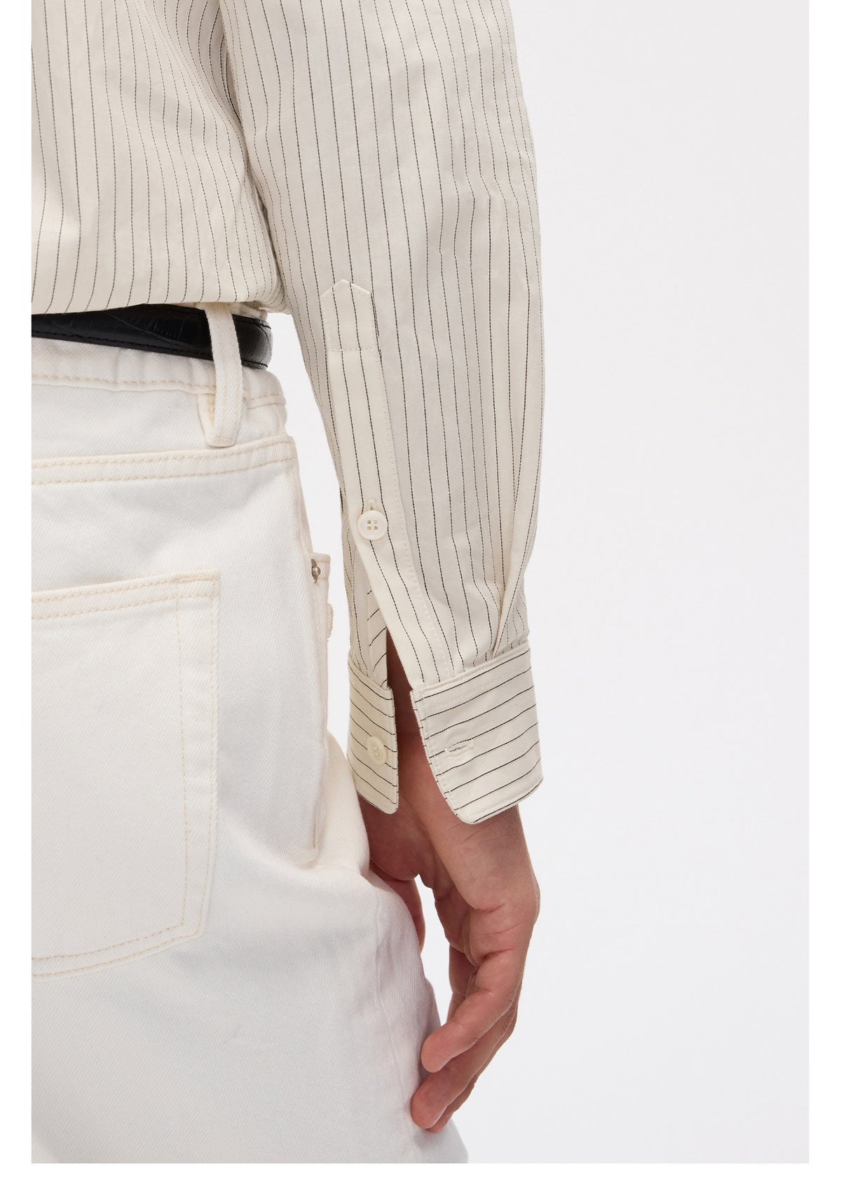 Classic Color-Woven Striped Shirt