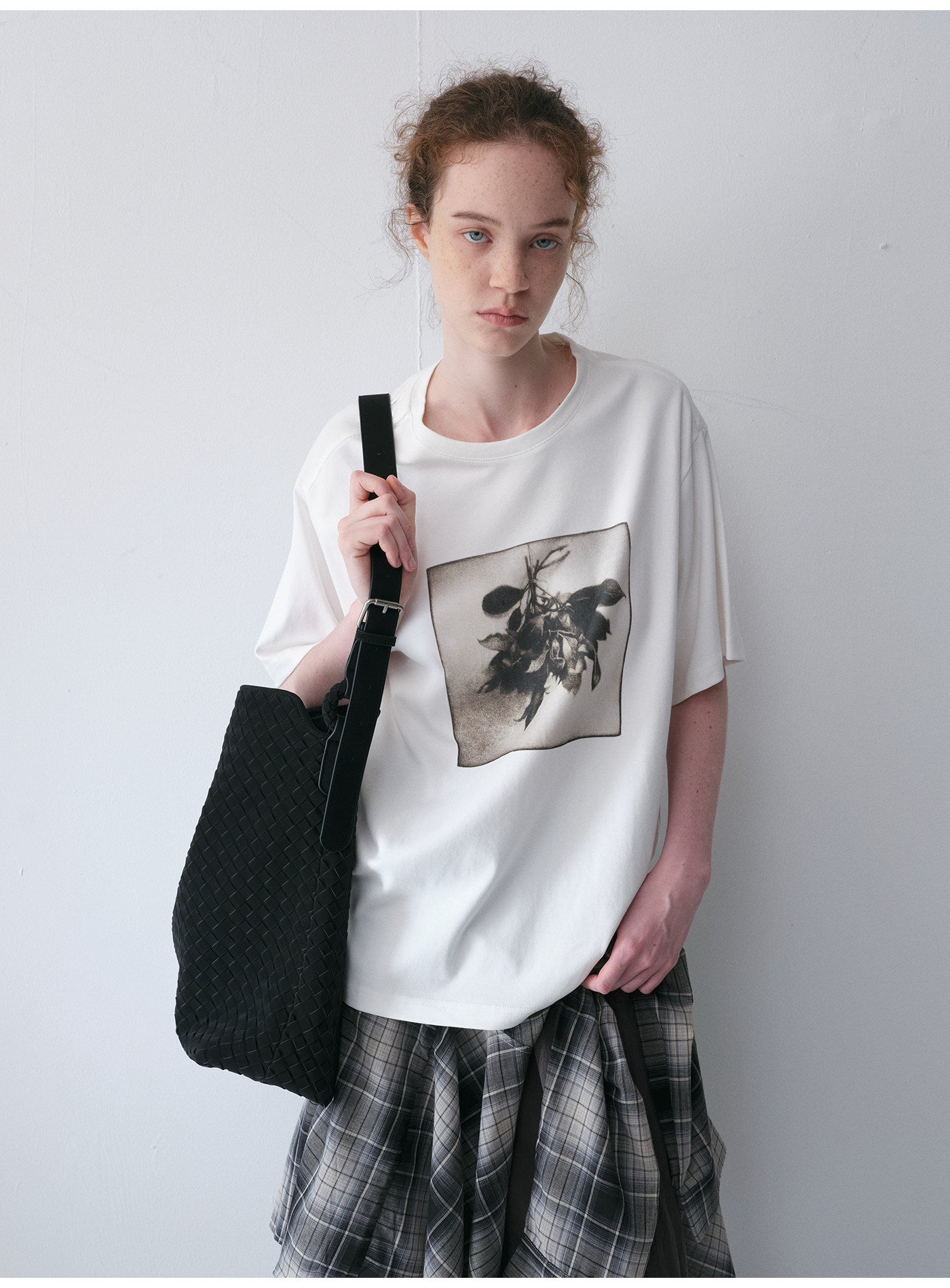 Bouquet Print Crew Neck T-Shirt