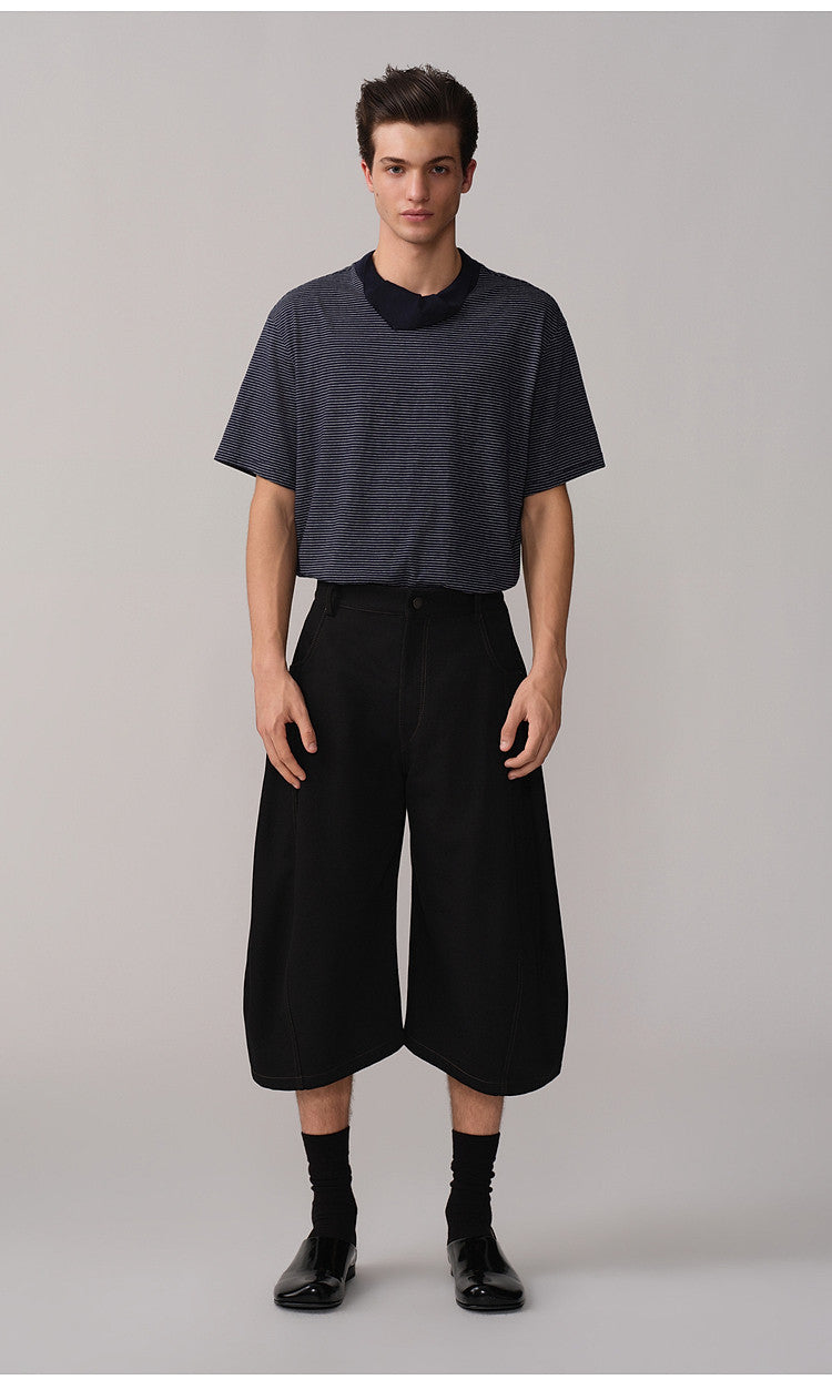 Loose-Fit Casual 3/4-Length Shorts
