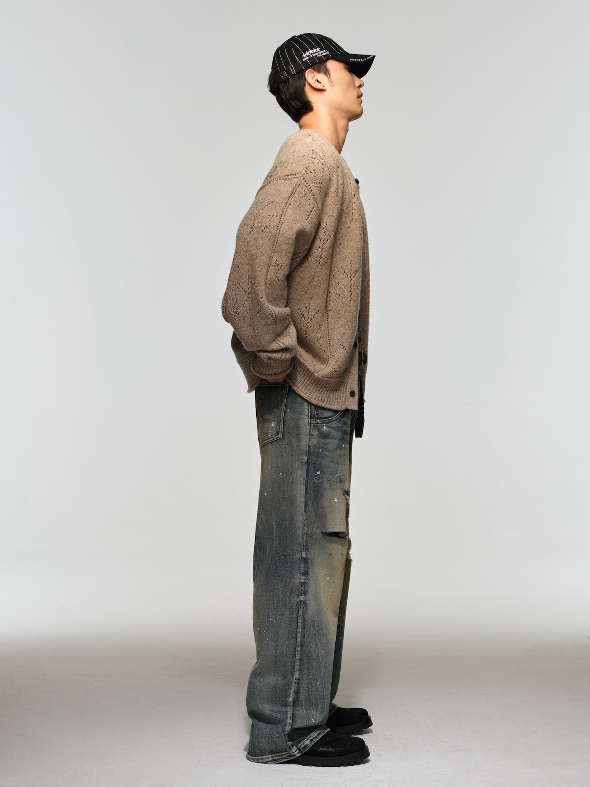 Alpaca Wool Cardigan with Buttons