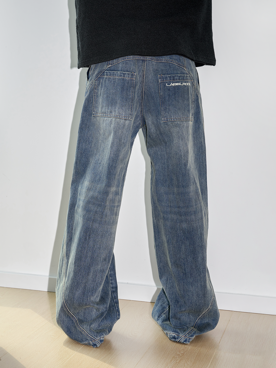 Unisex Damaged Denim Pants