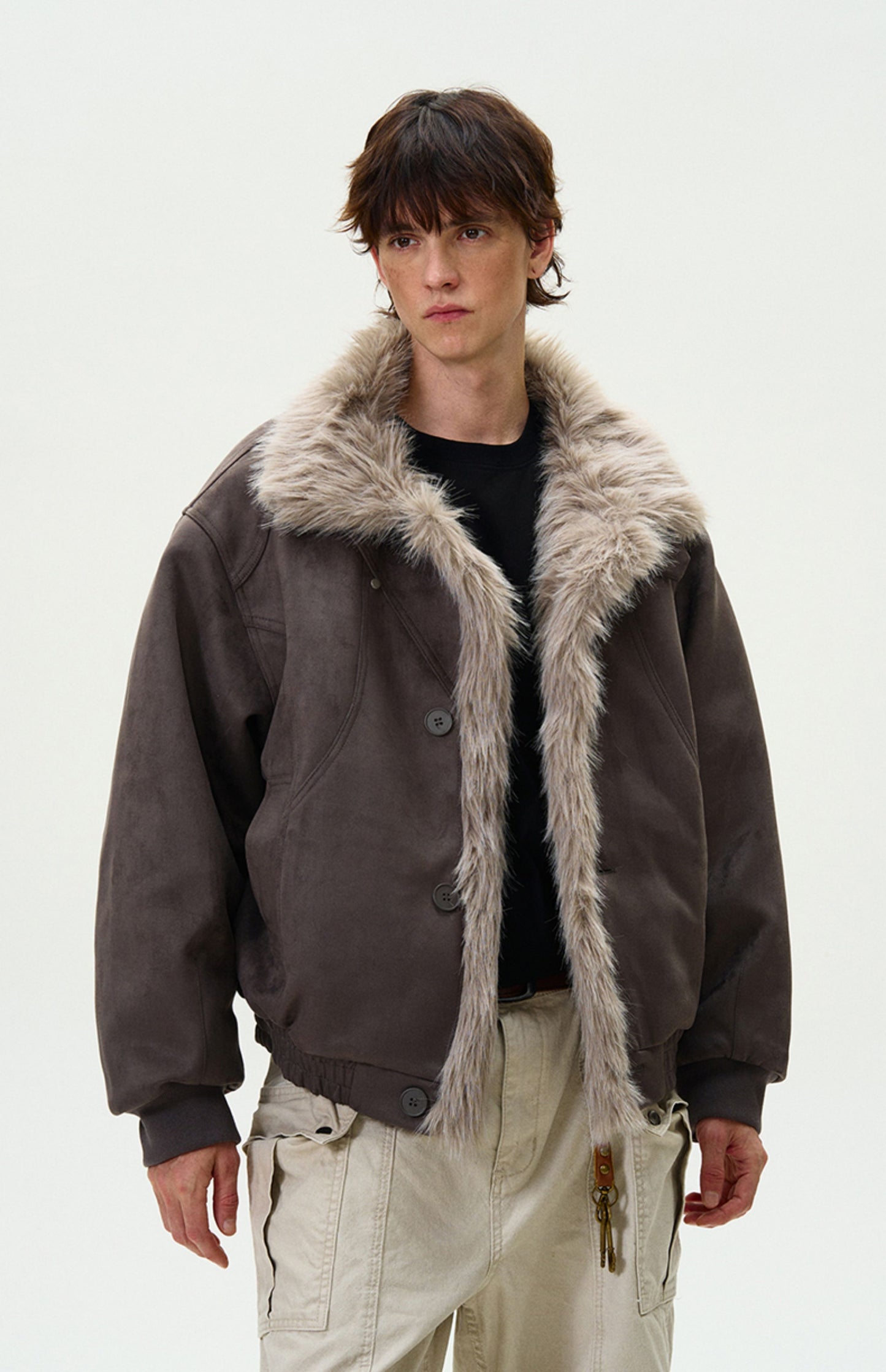 High-end fur collar jackets
