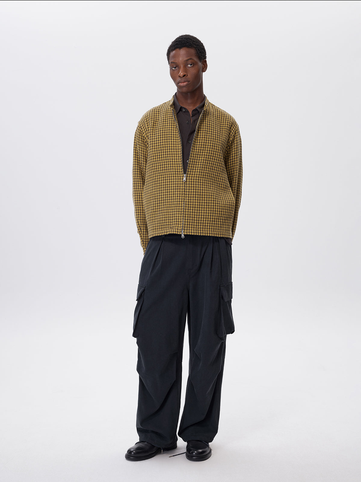 Cotton Check Pattern Jacket