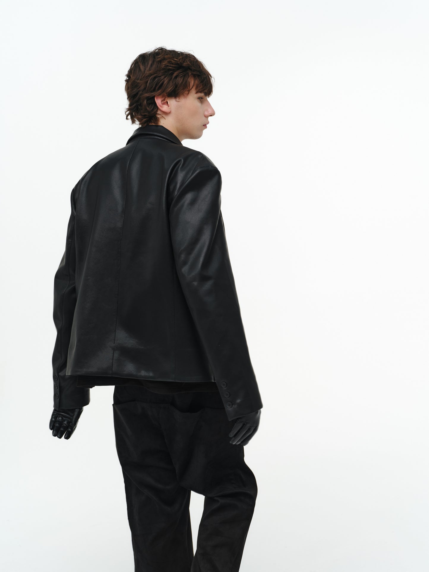 Asymmetrical-Pocket Slim-Fit Jacket