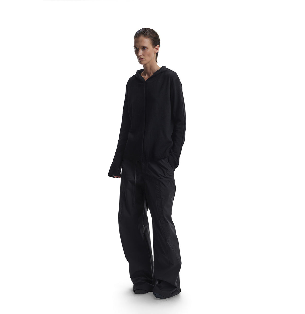 Nylon Pants with Elastic Waistband