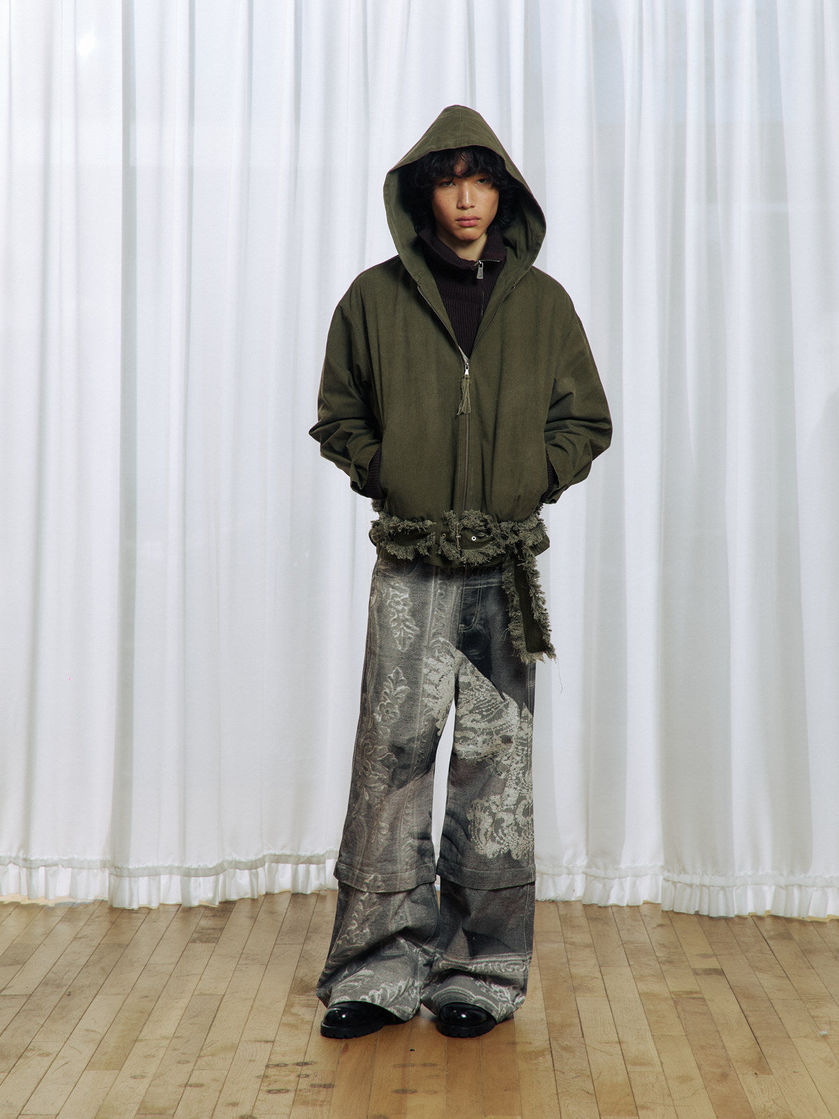 Tassel Large Hooded Jacket