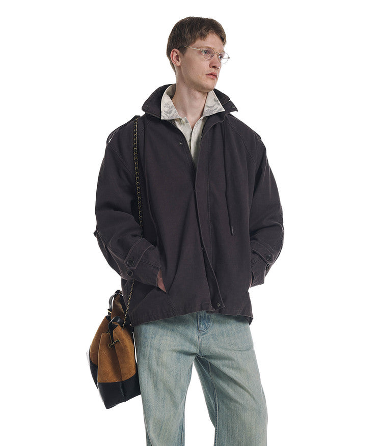 Distressed Oversized Jacket