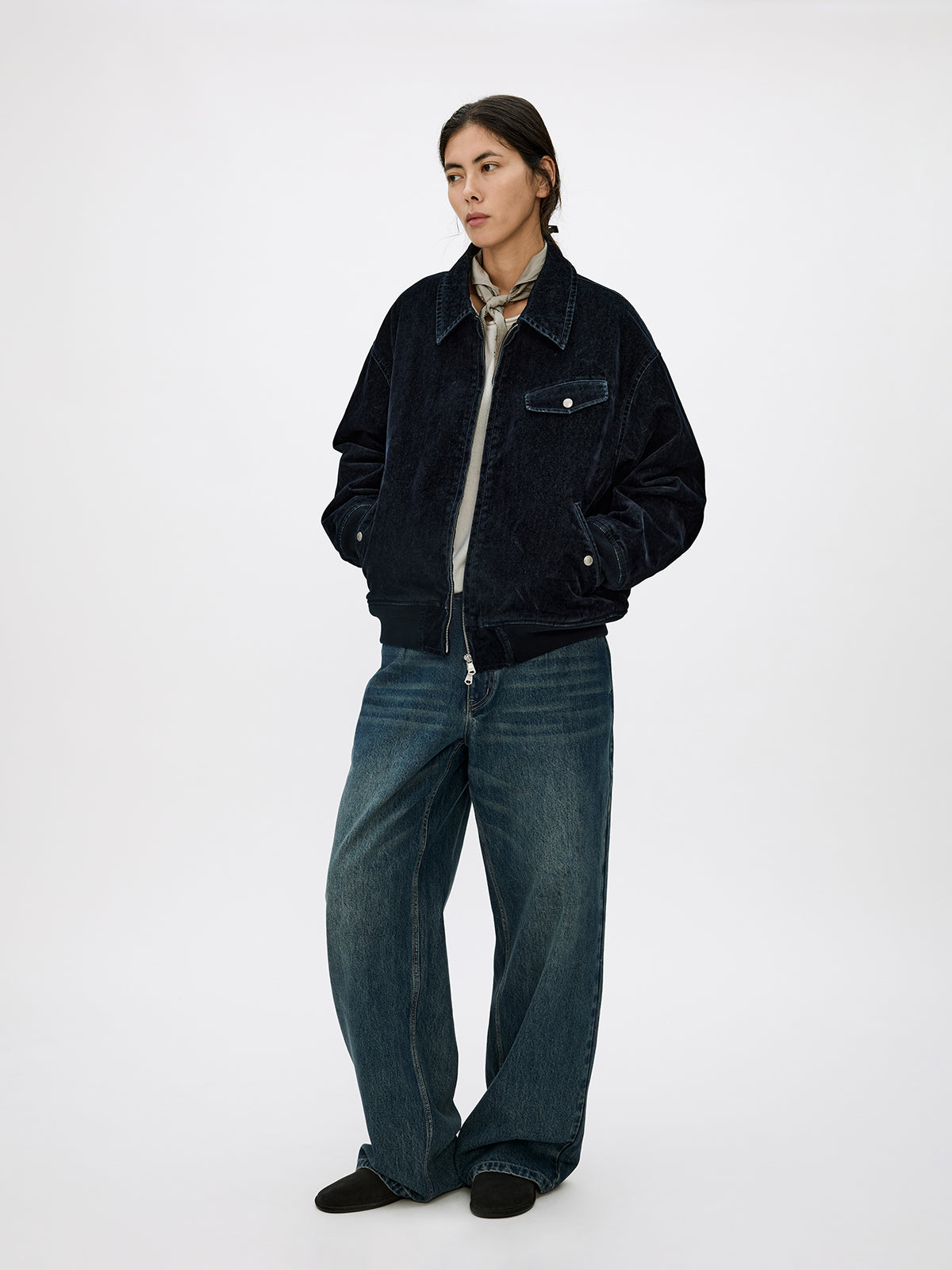 Flock Denim Bomber Jacket