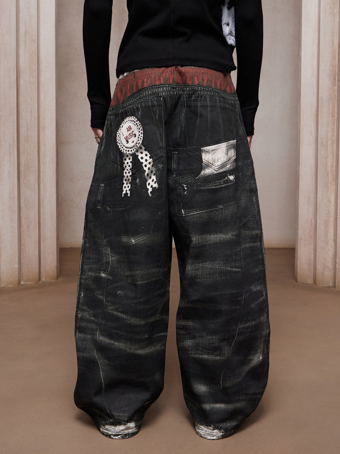 Original 3D-Printed Denim Pants
