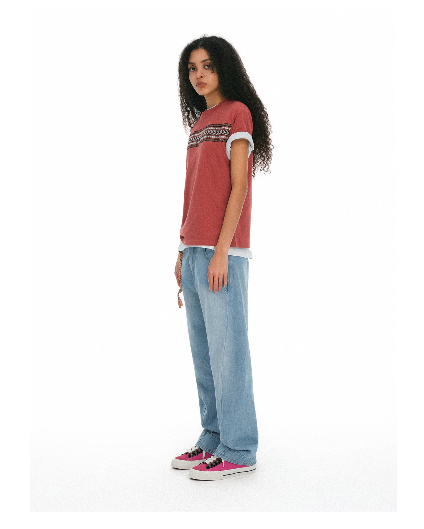 Regular-Shoulder Slim-Fit T-Shirt