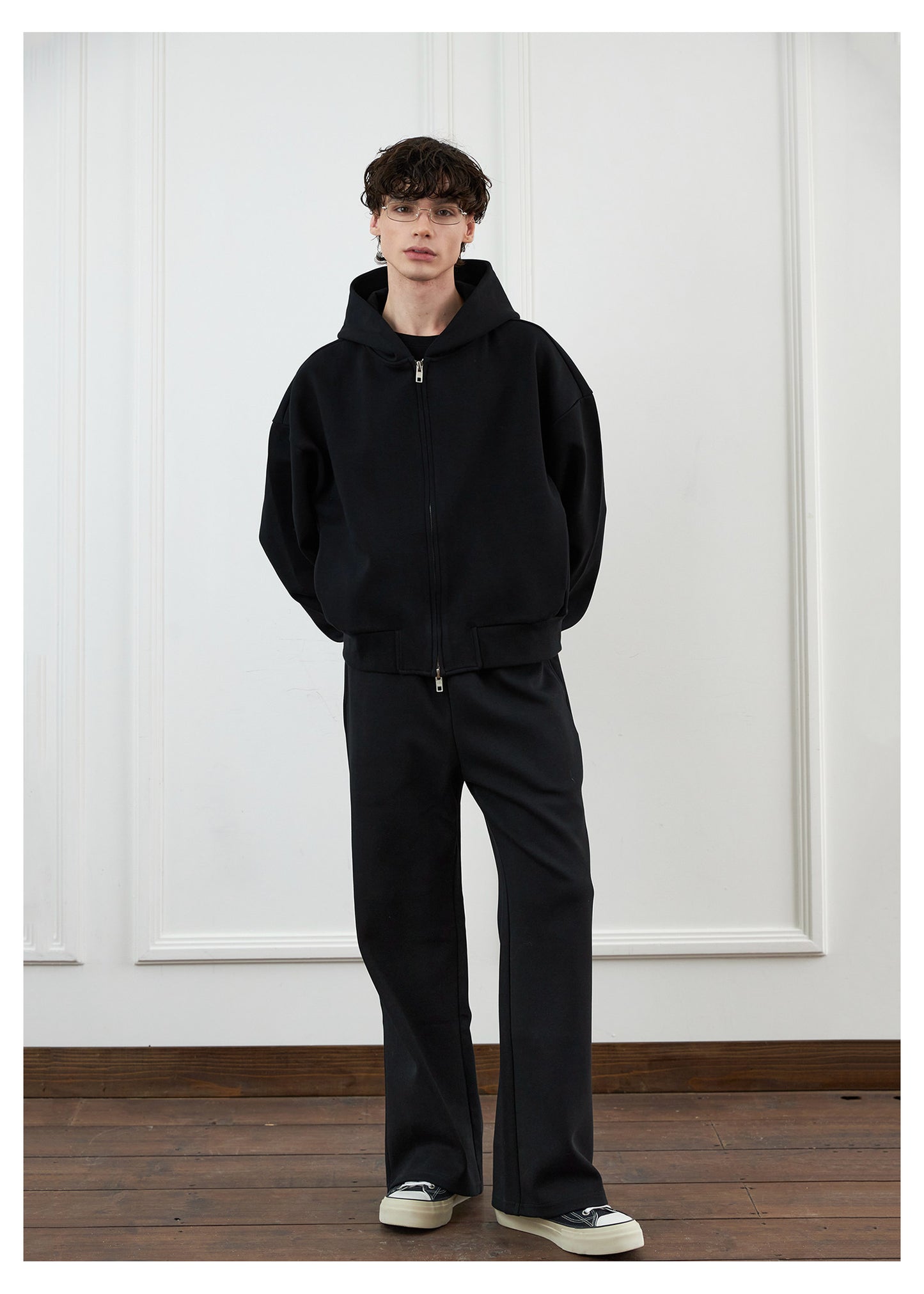 Stand-Up Hooded Sweatshirt Set