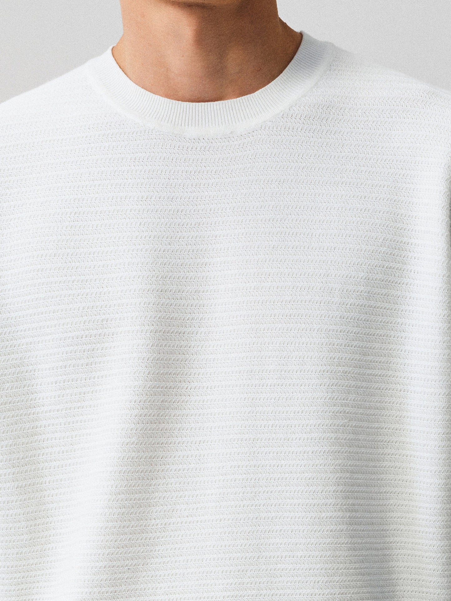 Short-sleeve knit shirt