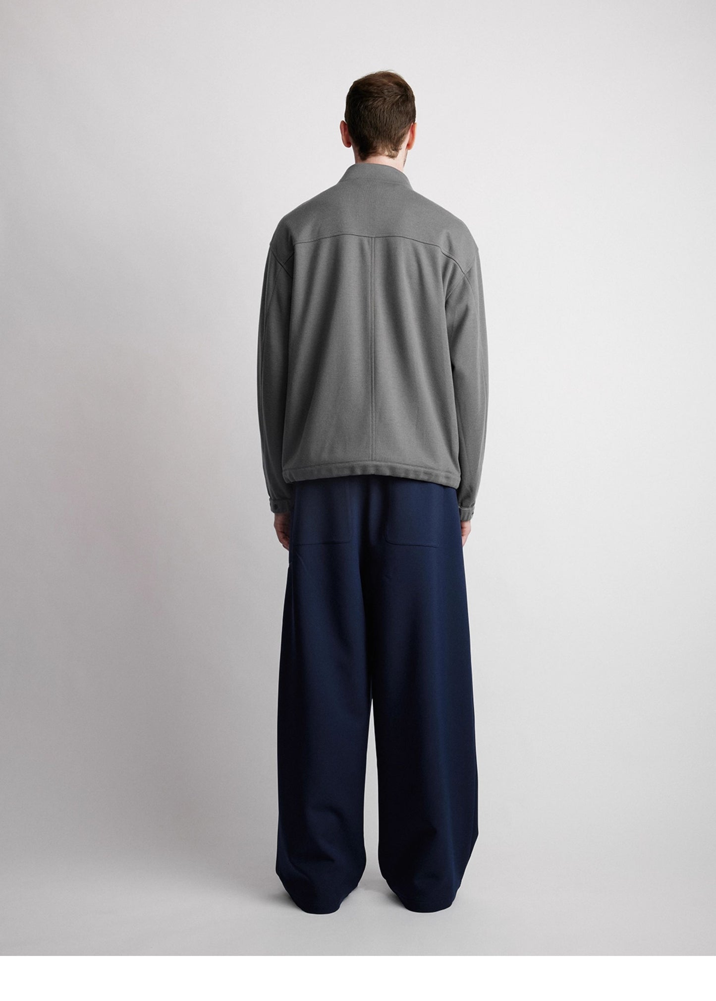 Wool Blend Zipper Jacket