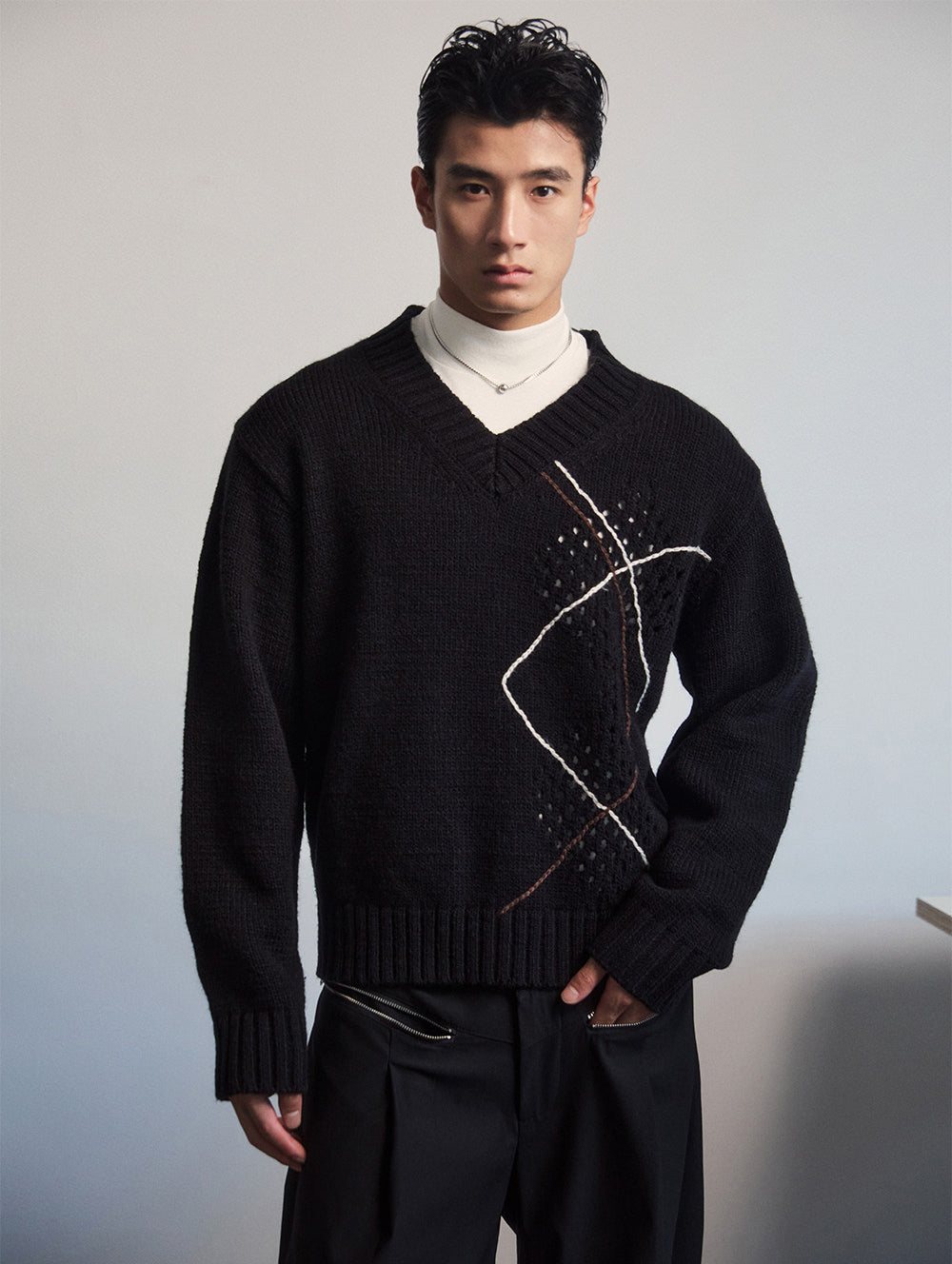 Unisex V-Neck Sweater