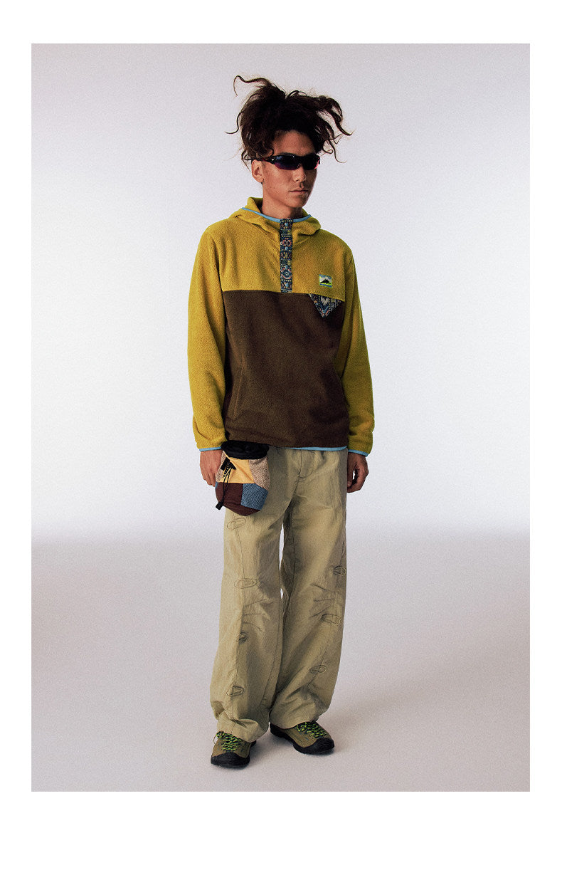 Color Block Hooded Jacket