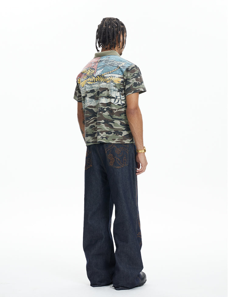 Original cow collar jeans