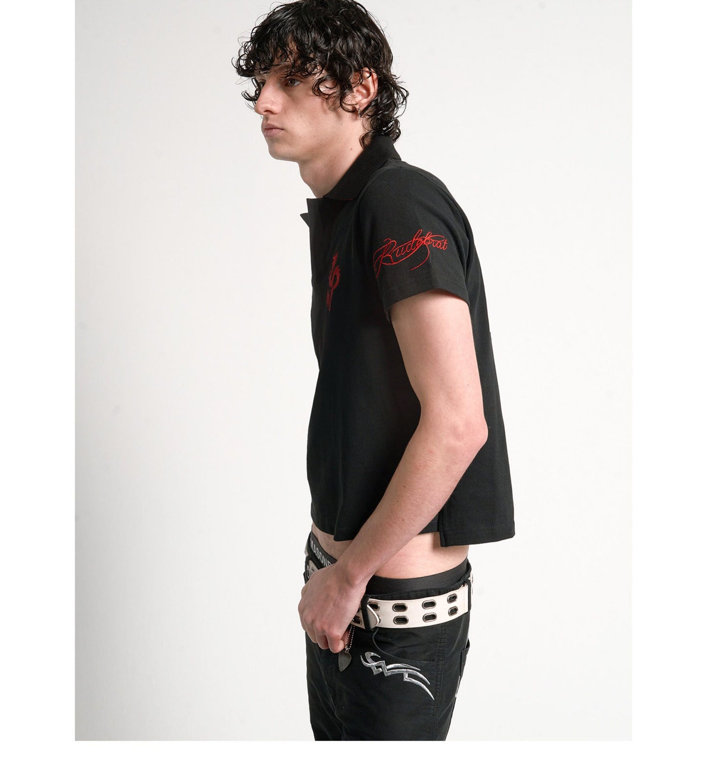 Embroidered and Appliquéd Polo Shirt
