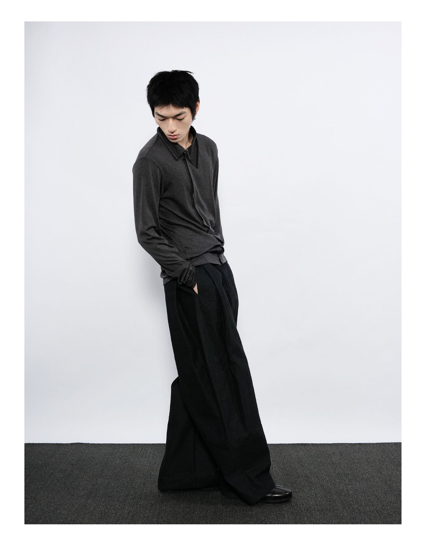 Double-Breasted Slim Cardigan