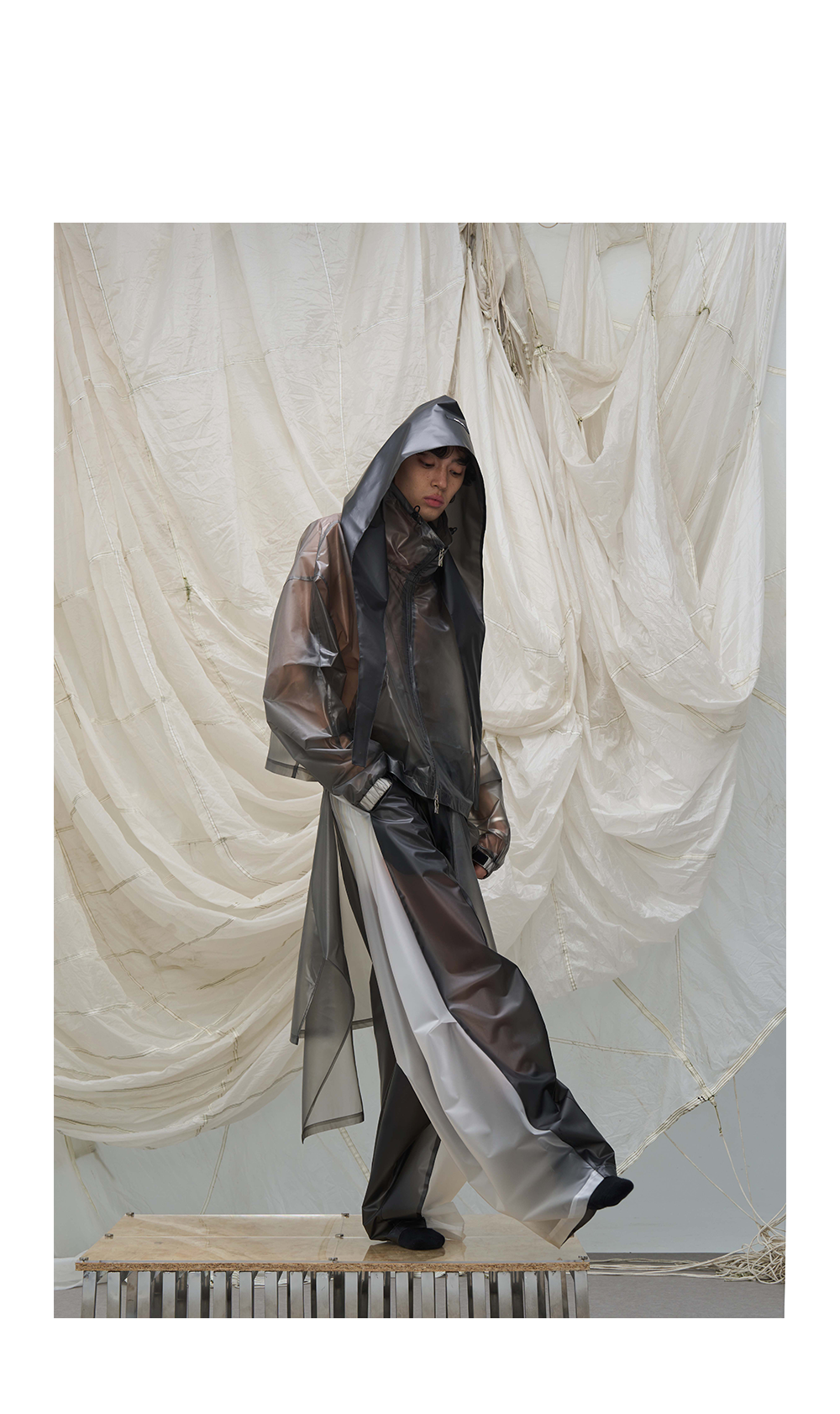 Machete Silhouette Rain Pants