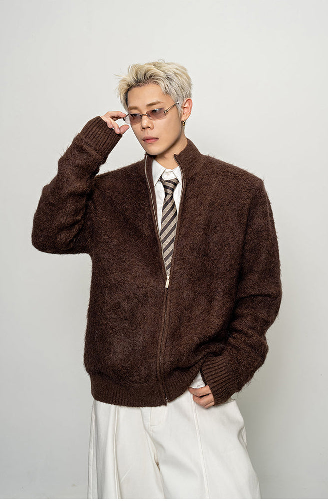 Soft Velvet Cardigan