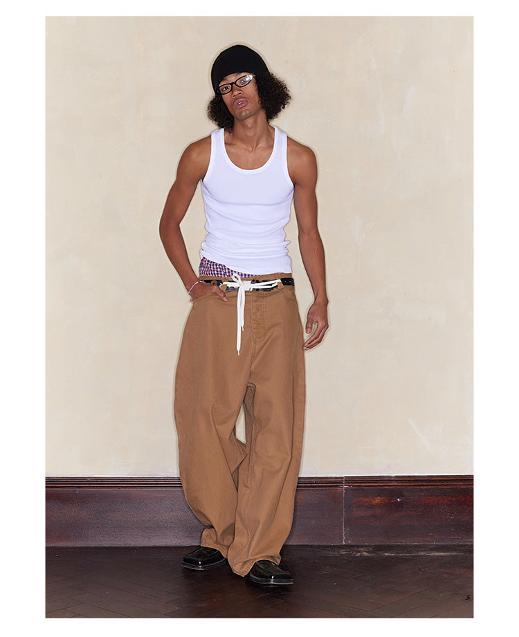 Thick Canvas Casual Pants