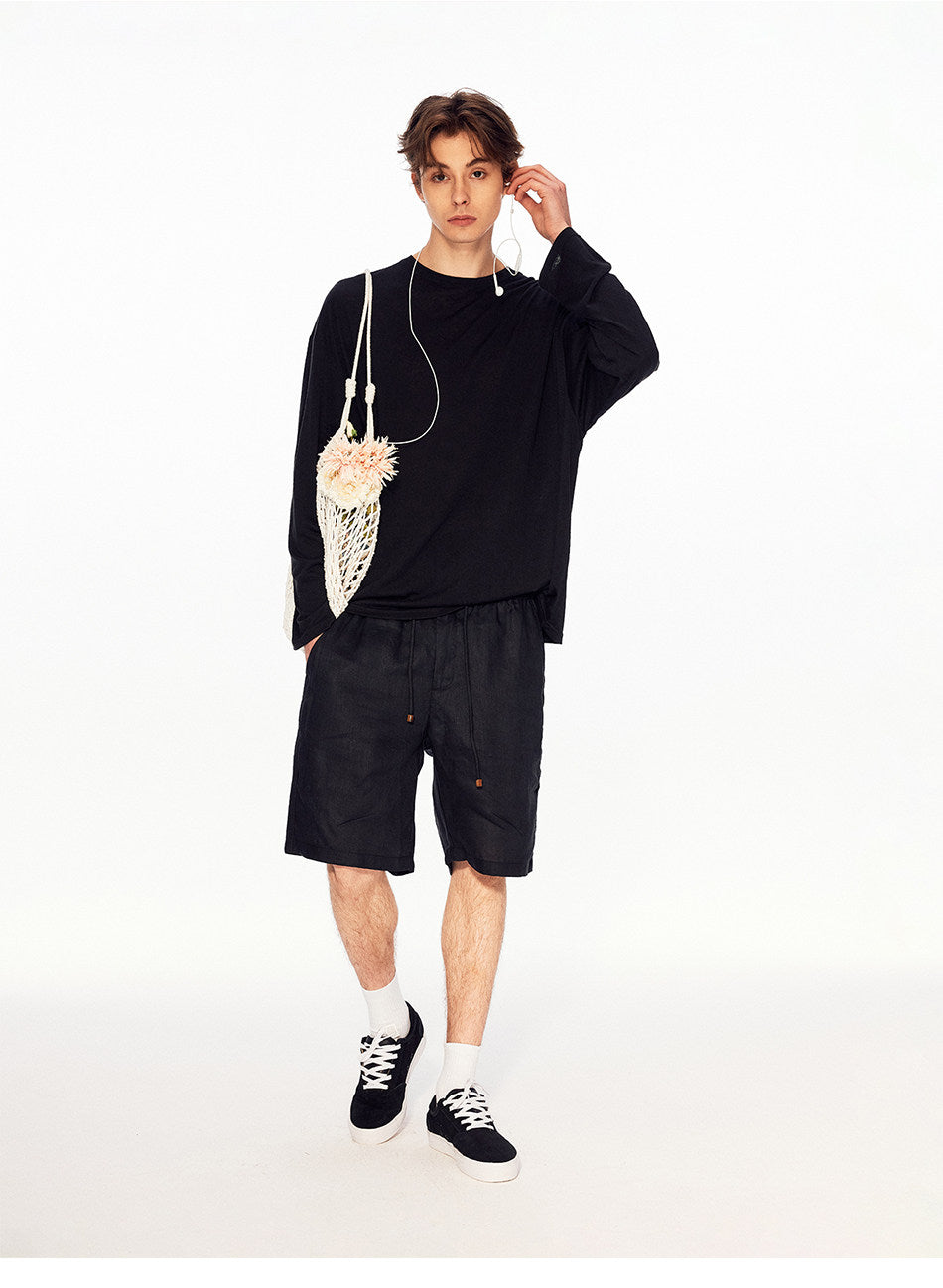 Vintage-Style Lyocell T-Shirt