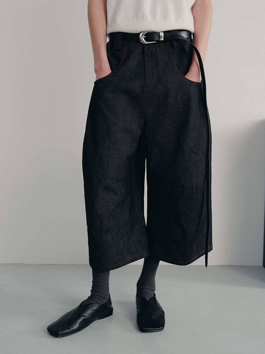 Pleated Original Denim Pants