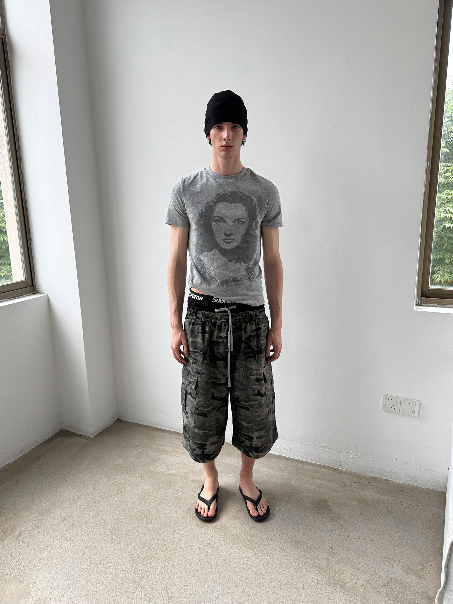 Vintage Portrait Print T-Shirt