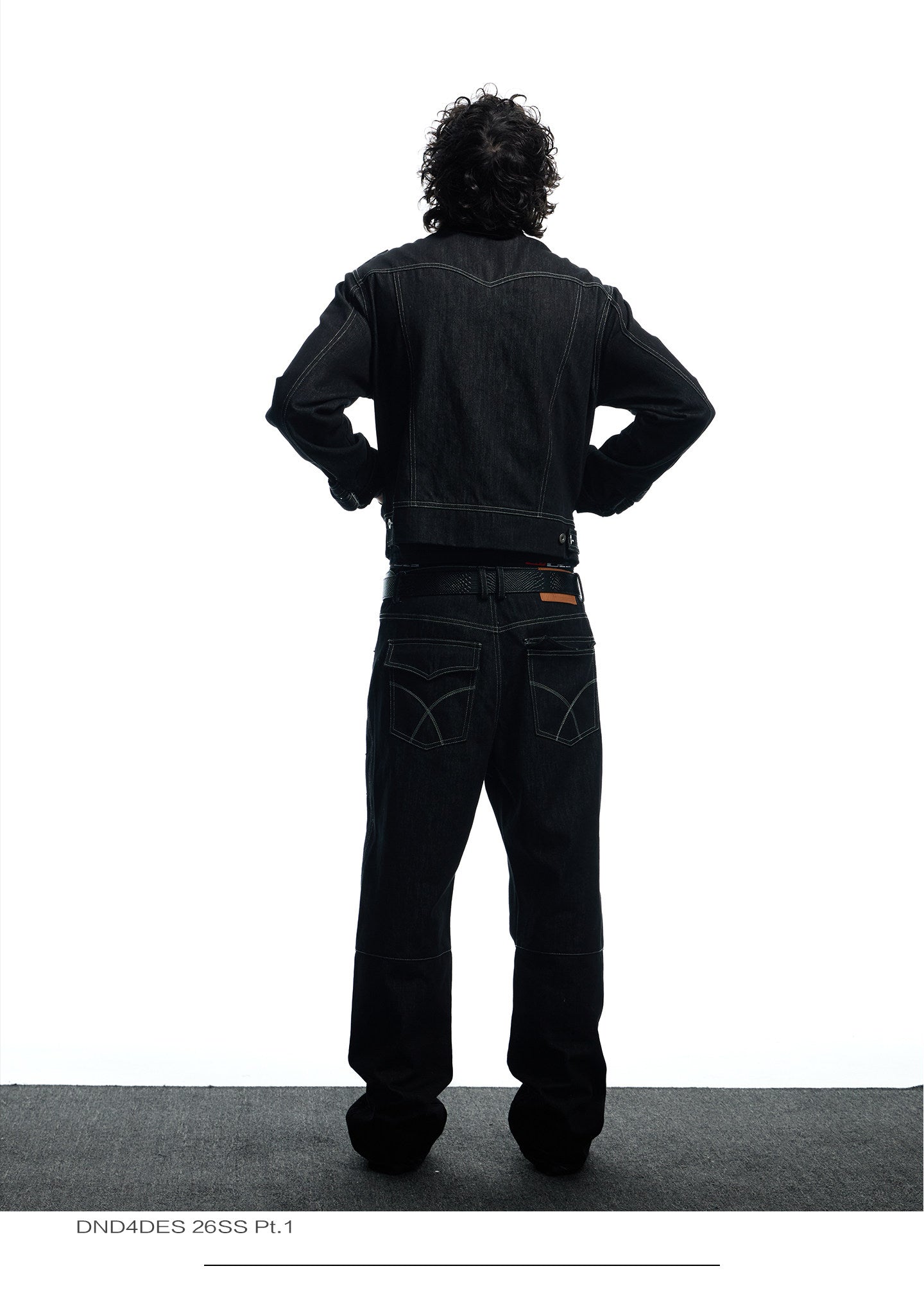 Punk Street Stand Collar Denim Jacket