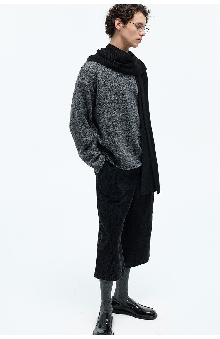 Classic Narrow Crew Neck Sweater