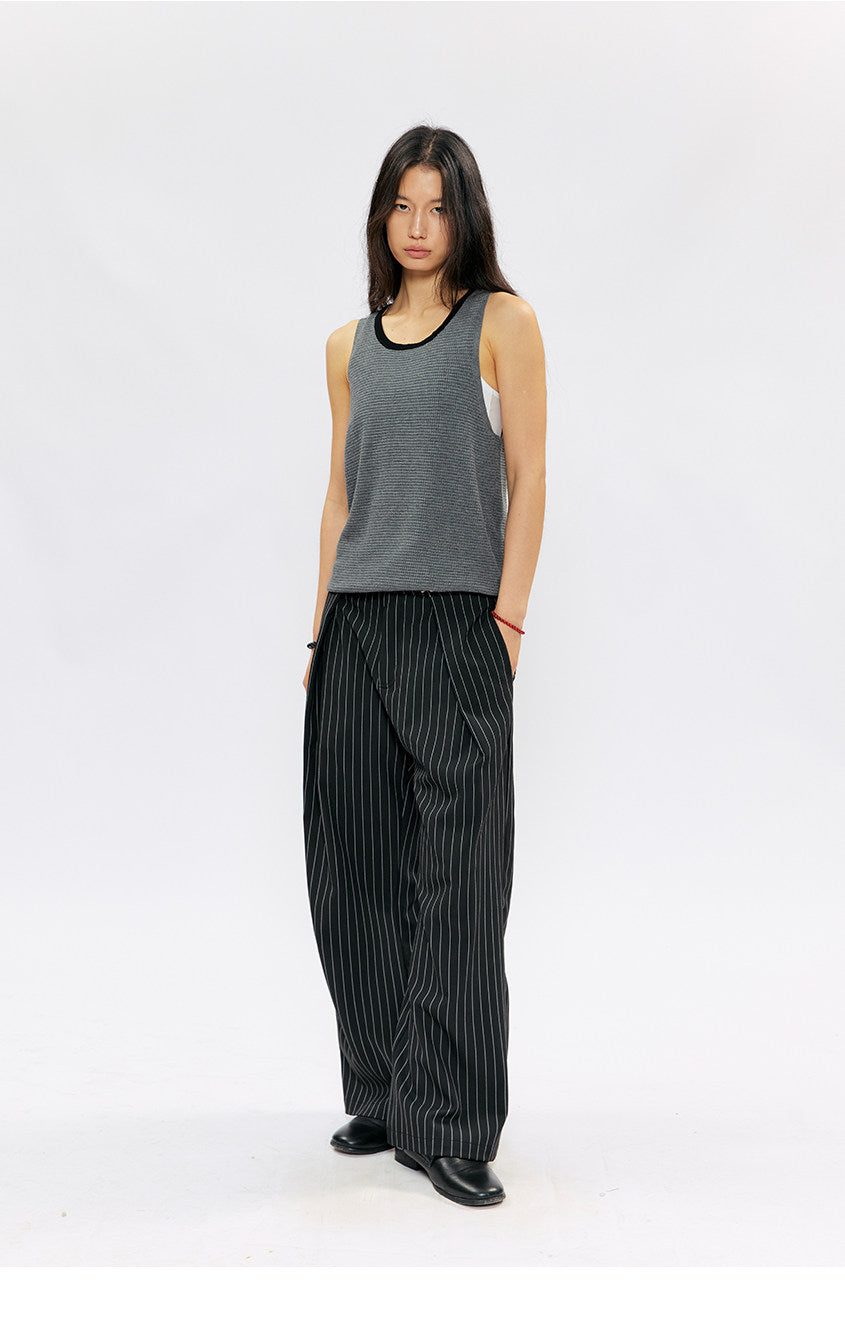 Breathable straight-fit casual pants