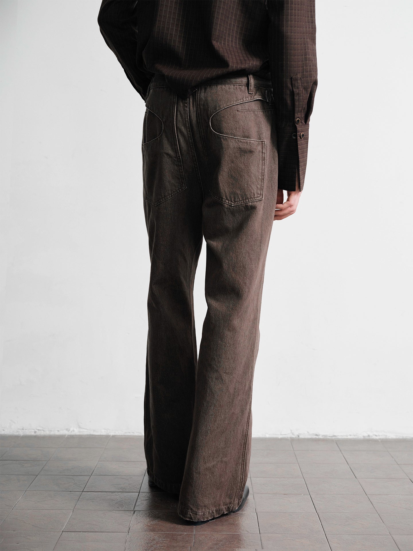 Straight-Leg Denim Pants