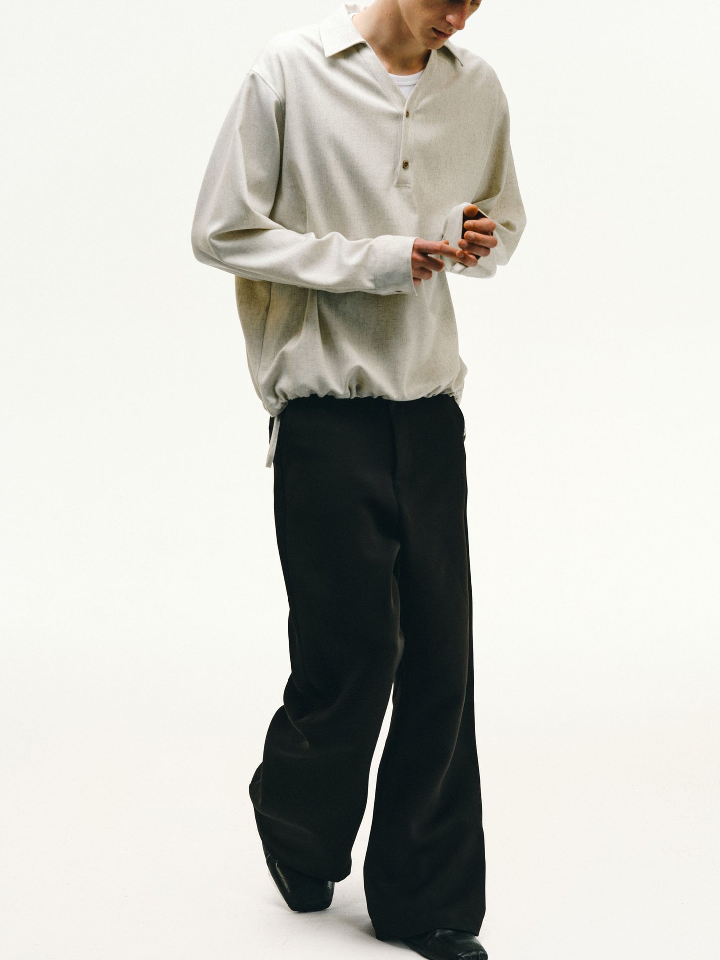 Drawstring Polo Shirt