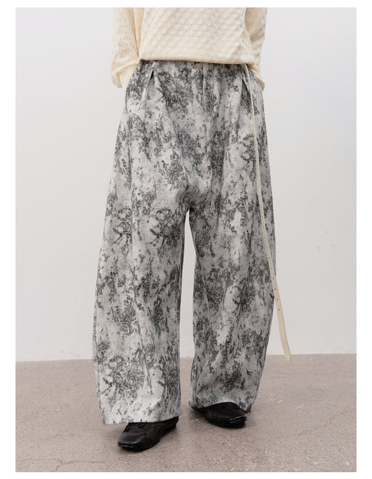 Ripple Jacquard Casual Pants