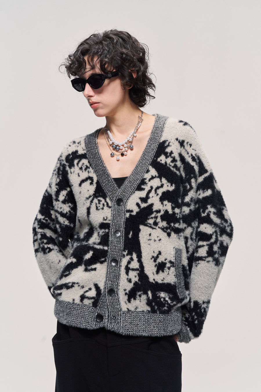 Faux Mink Fur Thick Cardigan