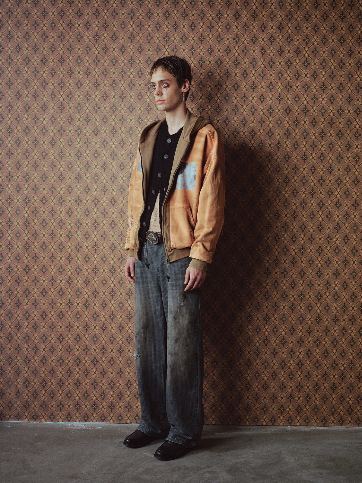 Paint Illustration Hooded Sweatshirt