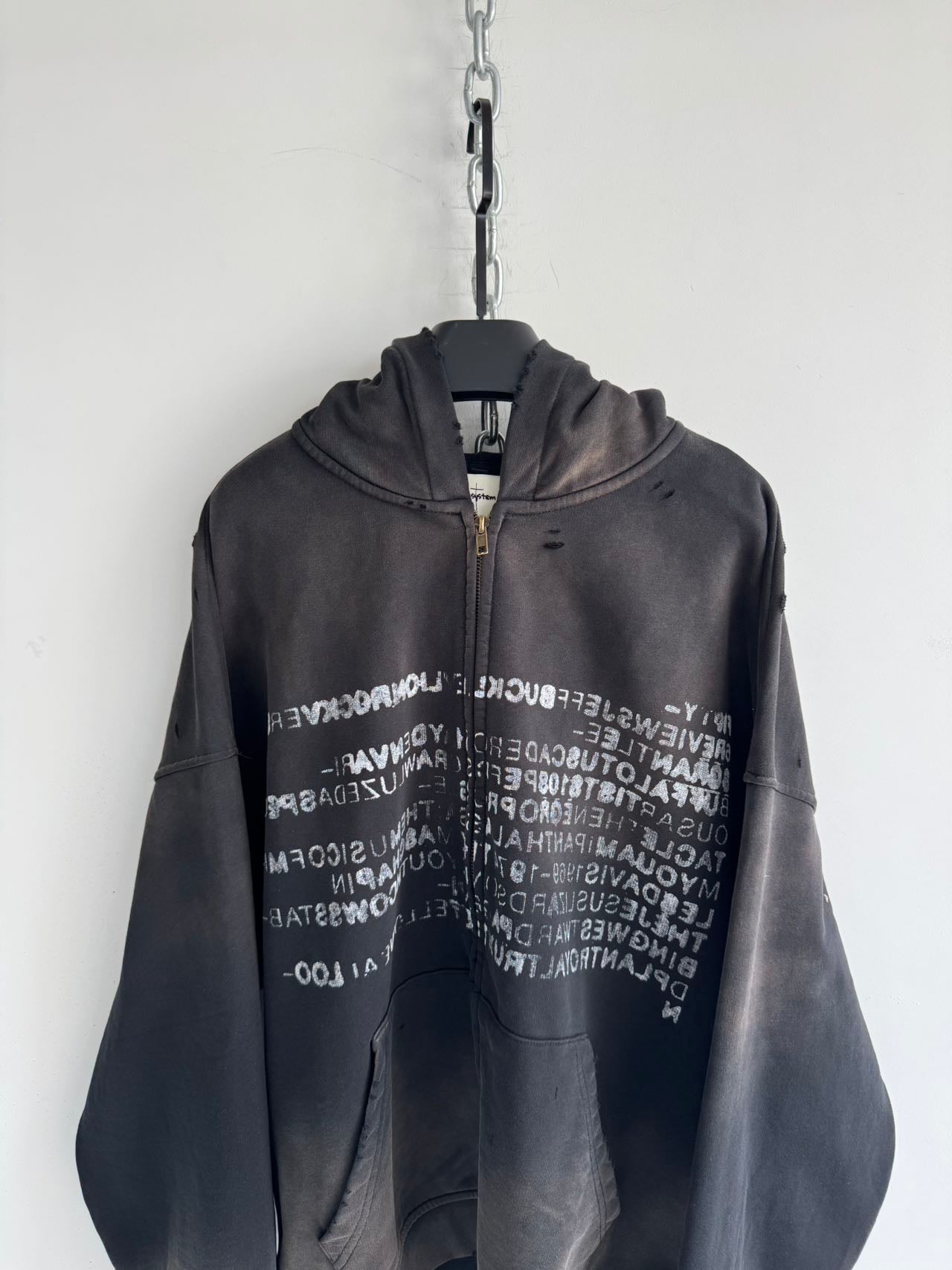 Heavy Zipper Spray Dyed Parka