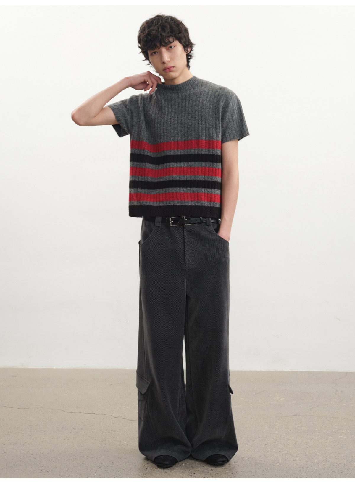 Washed Side Pocket Casual Pants