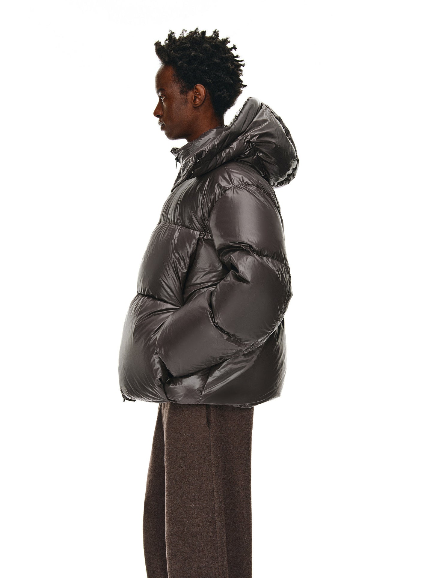 Detachable Hood Puffer Down Jacket