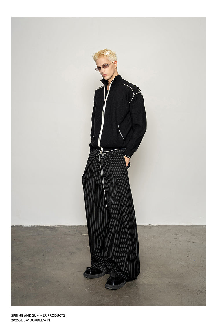 Split-Edge Knit Cardigan